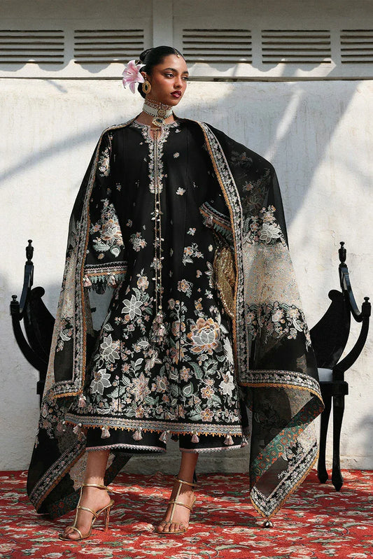 Hussain Rehar - Kala Bagh Luxury Lawn Eid Edit - D-89-Sable - Unstitched