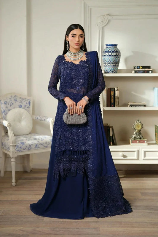 Maryam Hussain - Meer Embroidered Chiffon - 04-Vasal - Unstitched