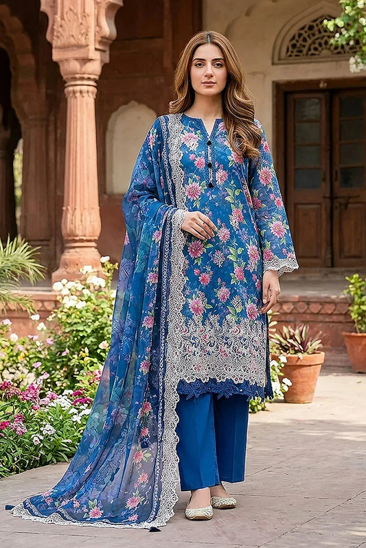 Lakhany - Chikankari Festive Collection - LG-RL-0368 - Unstitched