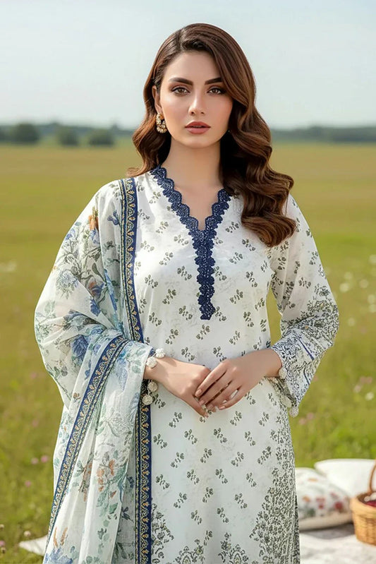 Lakhany - Komal Embroidered Printed Lawn Collection - LG-MM-0931 - Unstitched