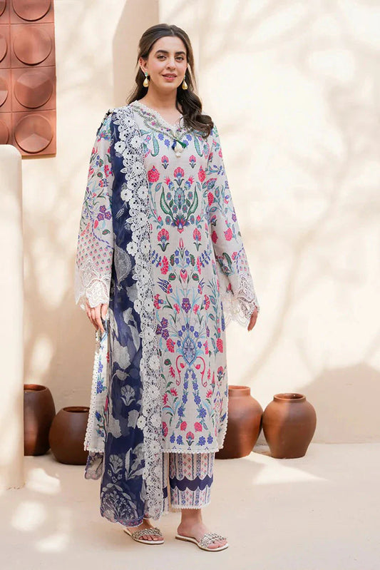 Roheenaz - Summer in Bloom Printed Vol 3 - 1B-Rosette - Unstitched
