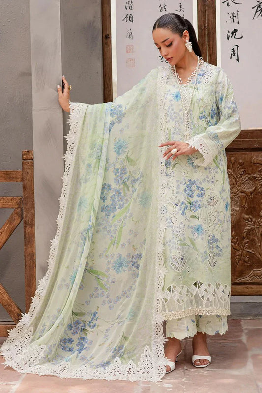 Nureh - Bloom Embroidered and Printed Lawn Collection Vol 1 - BL-12 - Unstitched