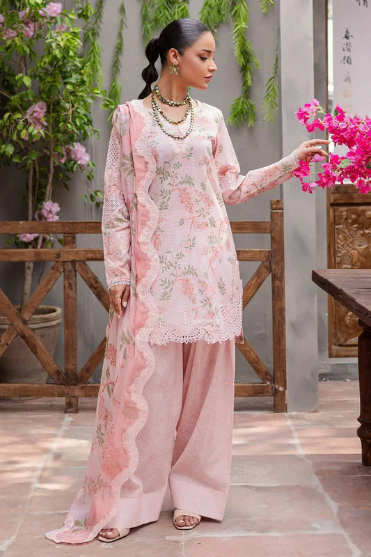 Nureh - Bloom Embroidered and Printed Lawn Collection Vol 1 - BL-08 - Unstitched