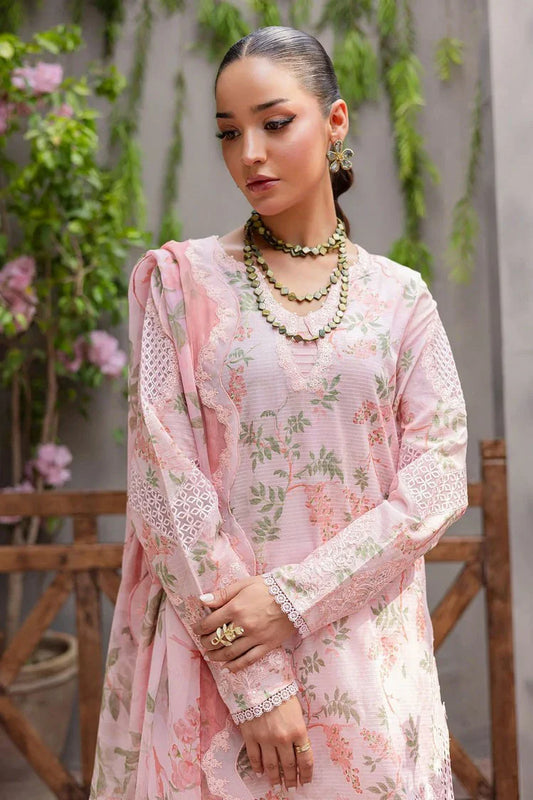 Nureh - Bloom Embroidered and Printed Lawn Collection Vol 1 - BL-08 - Unstitched