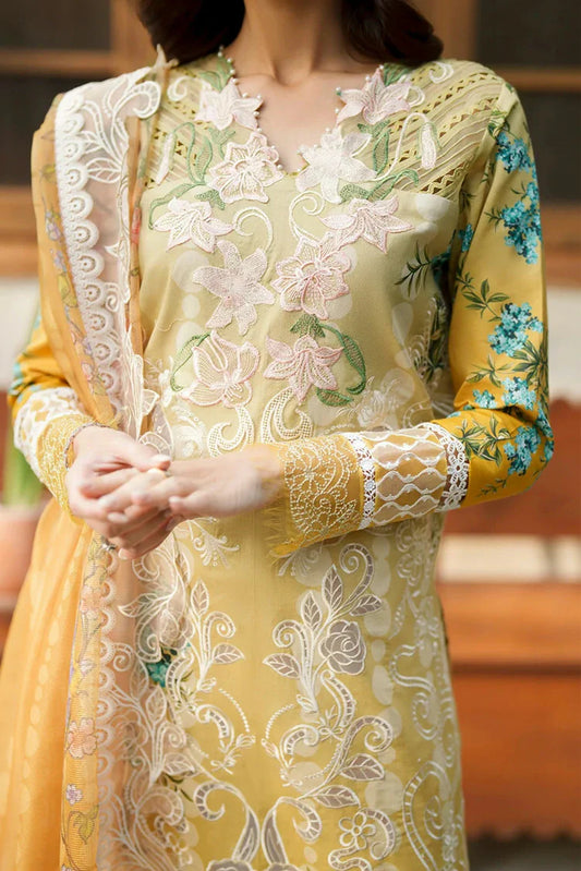 Asifa & Nabeel - Versa Luxury Lawn - Sovereign Lace VUL26-02 - Unstitched