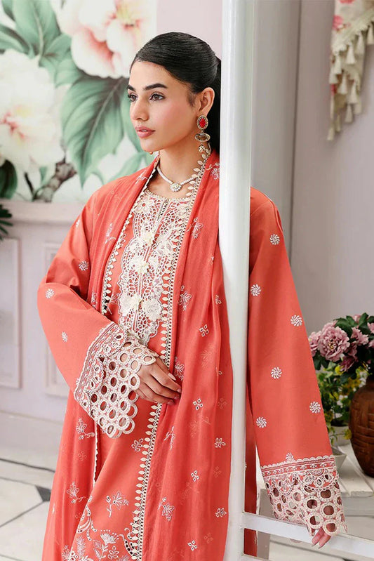 Roheenaz - Veil of Summer Luxury Lawn - 01 Soleil Blanc - Unstitched