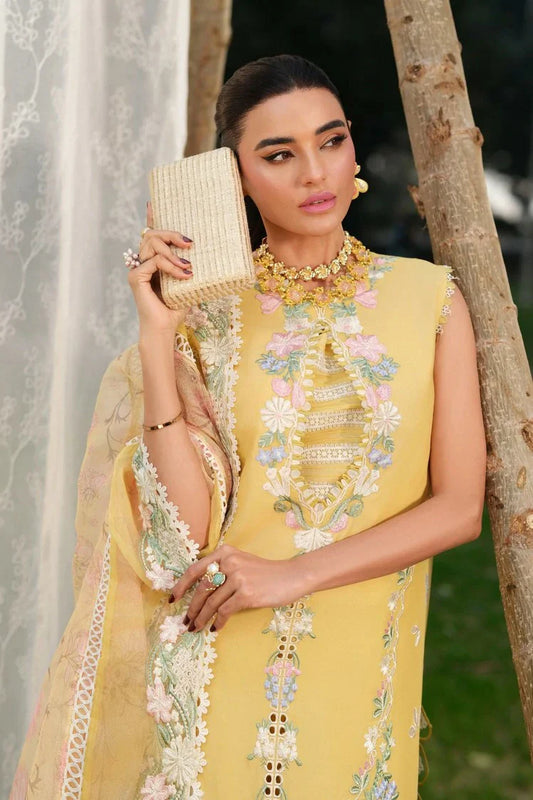 Maryam Hussain - A Floral Tale Lawn - L26-06-Sunflower - Unstitched
