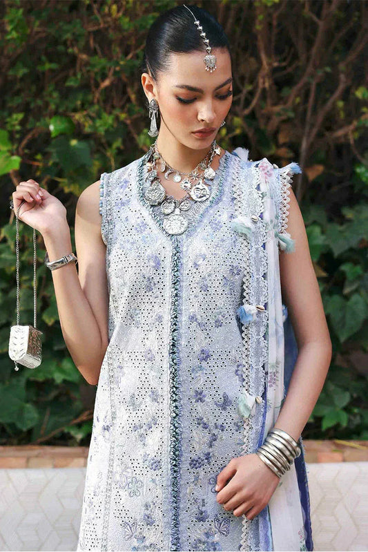 Republic Womenswear - Reine Luxury Eid Lawn - SL1-26-D1A-Iris - Unstitched