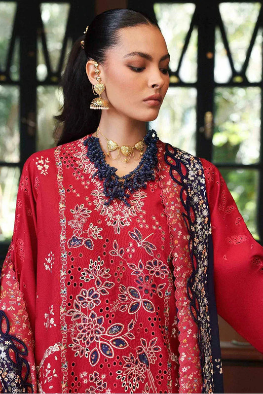 Republic Womenswear - Reine Luxury Eid Lawn - SL1-26-D2B-Belle Rosee - Unstitched