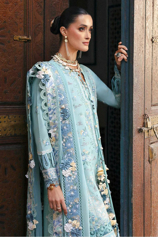 Republic Womenswear - Reine Luxury Eid Lawn - SL1-26-D3A-Lilas - Unstitched