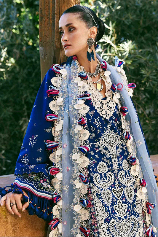 Republic Womenswear - Reine Luxury Eid Lawn - SL1-26-D4A-Sia - Unstitched
