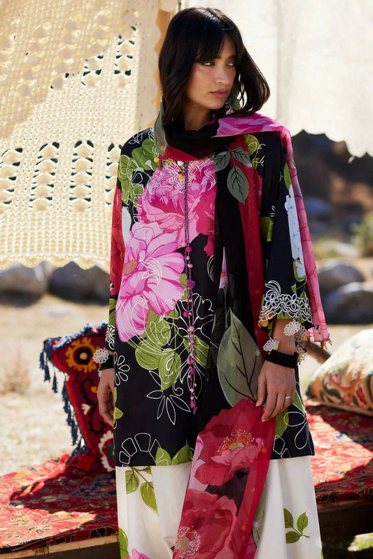 Zaha - Meili Festive Lawn - YÀN HU? ?? (ZL26-13 A) - Unstitched