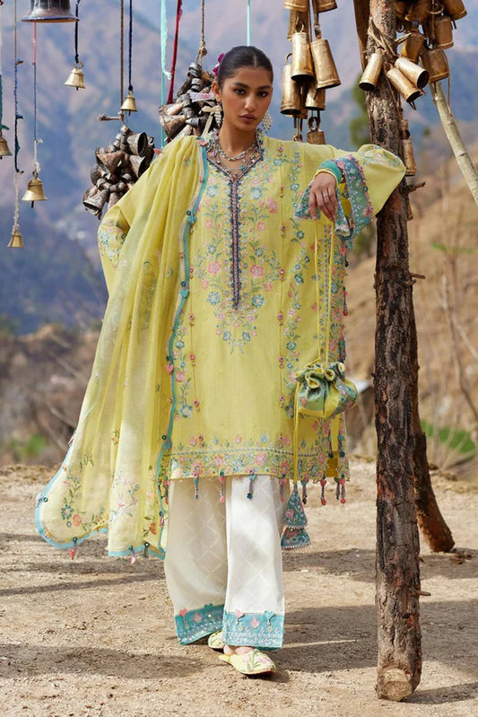 Zaha - Meili Festive Lawn - RUÌM?I ?? (ZL26-01 A) - Unstitched