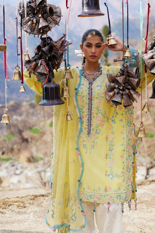 Zaha - Meili Festive Lawn - RUÌM?I ?? (ZL26-01 A) - Unstitched