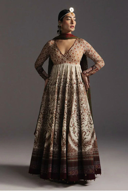 Zara Shahjahan - Anarkali Lawn - D-3 SHAHKAR - Unstitched