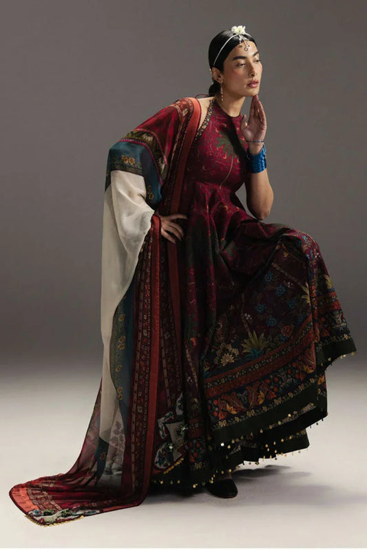 Zara Shahjahan - Anarkali Lawn - D-6 FIRDAUS - Unstitched