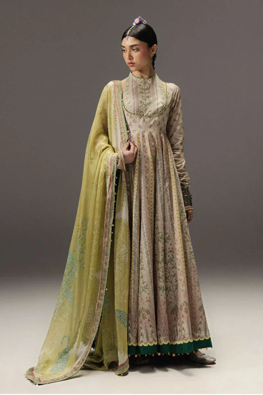 Zara Shahjahan - Anarkali Lawn - D-8 HOORAIN - Unstitched