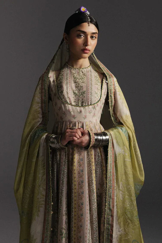 Zara Shahjahan - Anarkali Lawn - D-8 HOORAIN - Unstitched