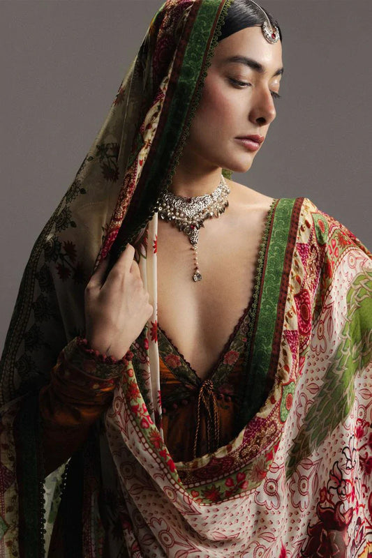 Zara Shahjahan - Anarkali Lawn - D-9 ZARFASHAN - Unstitched
