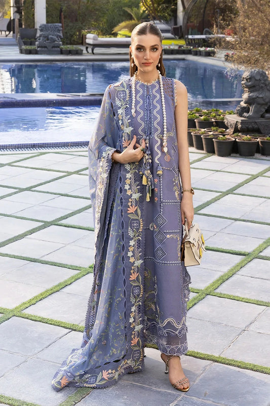 Crimson - Flow Lawn - FLORAL SERENITY-D1B - Unstitched