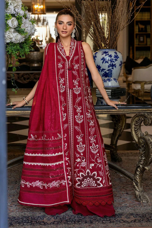 Crimson - Flow Lawn - A HANDMADE TALE-D5A - Unstitched