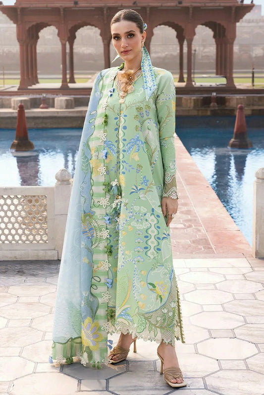 Crimson - Flow Lawn - OUT OF MANY HEARTS - D6B - Unstitched