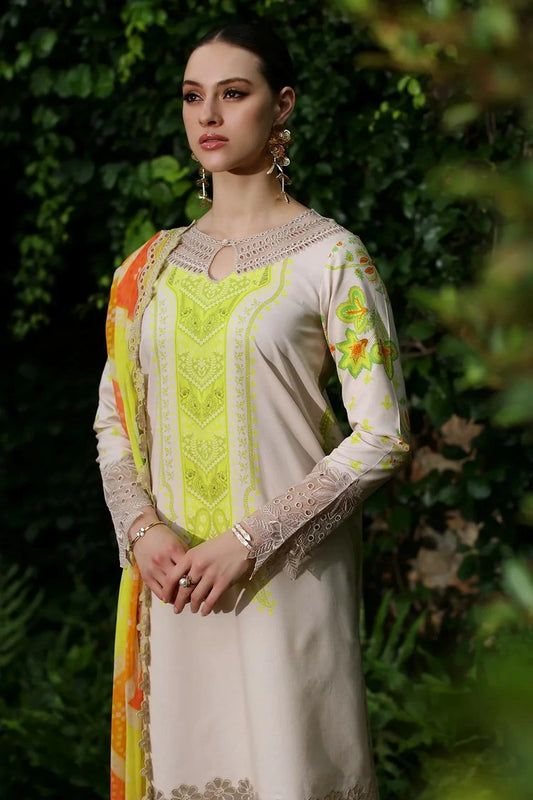 Charizma - Rang E Bahar (Black & White Edition) Embroidered Printed Lawn Collection - CRB5-03A - Unstitched