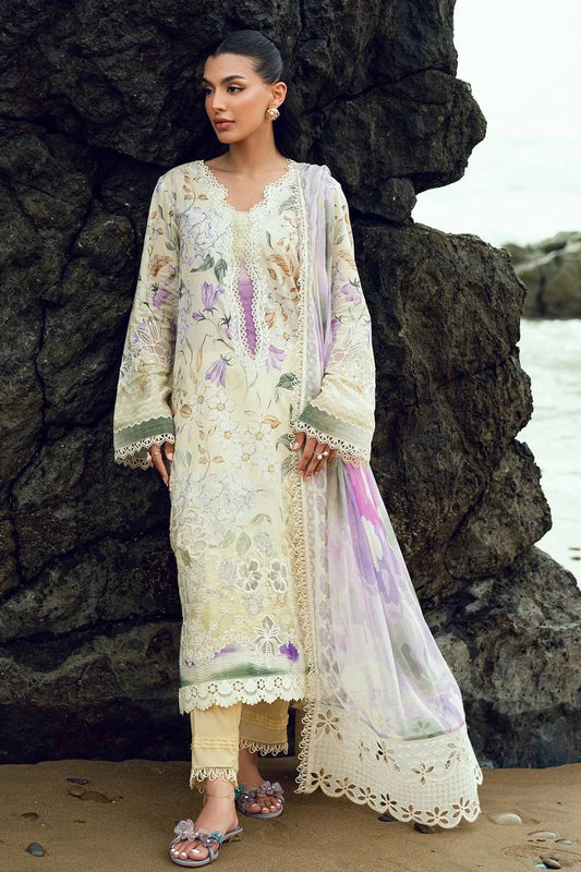 Nureh - Gardenia Embroidered and Printed Lawn Collection Vol 2 - NSG-197 - Unstitched