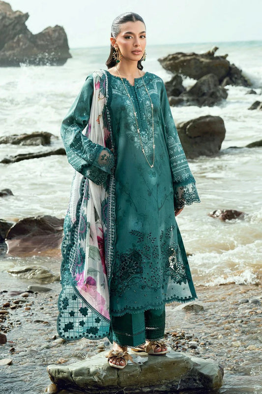 Nureh - Gardenia Embroidered and Printed Lawn Collection Vol 2 - NSG-198 - Unstitched