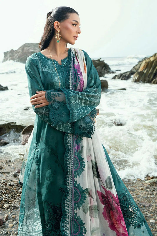 Nureh - Gardenia Embroidered and Printed Lawn Collection Vol 2 - NSG-198 - Unstitched