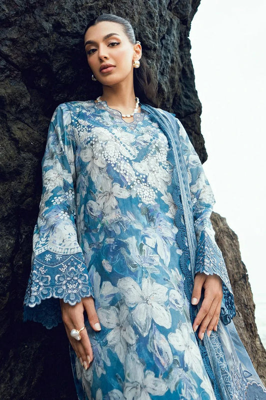 Nureh - Gardenia Embroidered and Printed Lawn Collection Vol 2 - NSG-201 - Unstitched