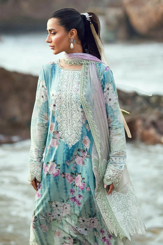 Nureh - Gardenia Embroidered and Printed Lawn Collection Vol 2 - NSG-202 - Unstitched