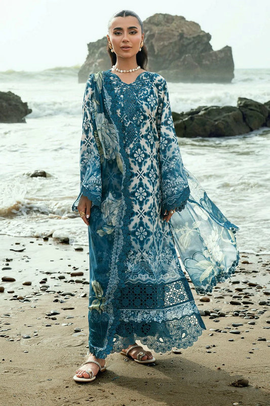 Nureh - Gardenia Embroidered and Printed Lawn Collection Vol 2 - NSG-204 - Unstitched
