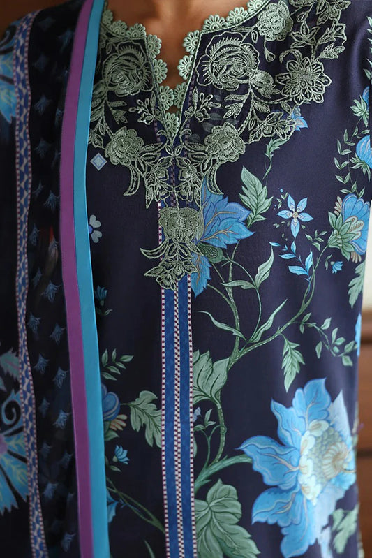 Roheenaz - Eclat Garden Printed Vol 4 - 04-Orchid Meadow - Unstitched