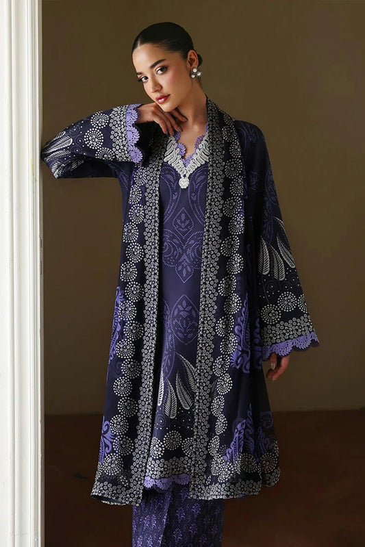 Roheenaz - Eclat Garden Printed Vol 4 - 07-Orchid Garden - Unstitched