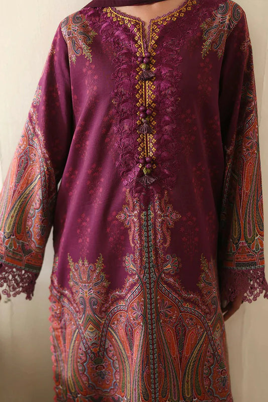 Roheenaz - Eclat Garden Printed Vol 4 - 08-Dahlia Dream - Unstitched