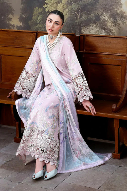 Roheenaz - Floral Reverie Embroidered Edit - 01-Petal Bloom - Unstitched