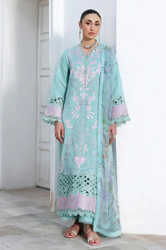 Roheenaz - Floral Reverie Embroidered Edit - 09-Dewy Mist - Unstitched