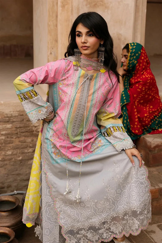 Charizma - Chunri Embroidered Lawn Vol 1 - CHN6-01 - Unstitched