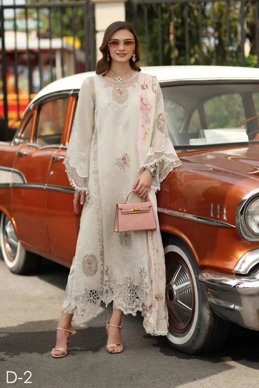 Noor by Saadia Asad - Noor Luxe Chikankari - Design 02 - Unstitched