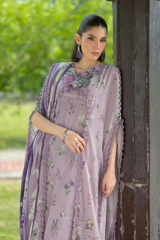 Elaf - Bridgerton Prints - EPB-6A LILAC GARDEN - Unstitched