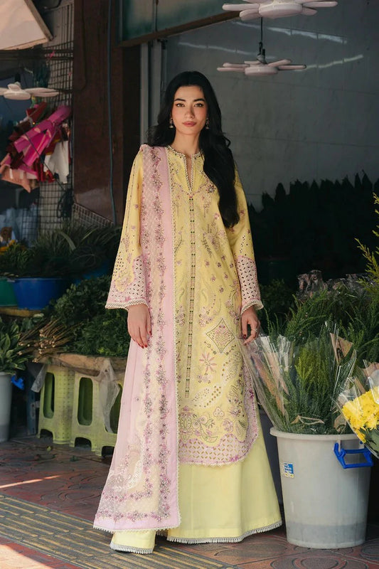 Afrozeh - Mulaqaat Embroidered Lawn Collection - 12110-Lamha - Unstitched