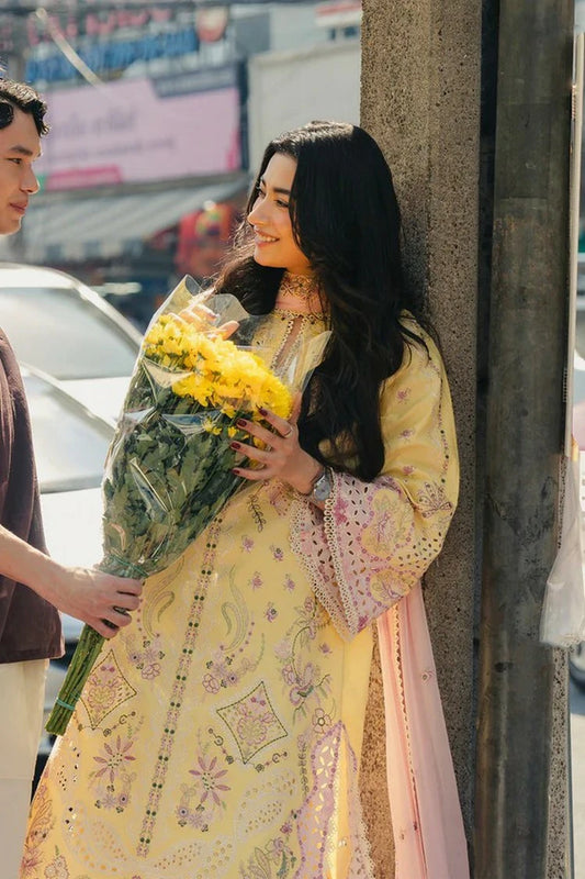 Afrozeh - Mulaqaat Embroidered Lawn Collection - 12110-Lamha - Unstitched