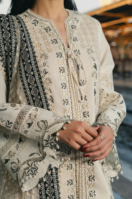 Afrozeh - Mulaqaat Embroidered Lawn Collection - 1218-Khawaab - Unstitched