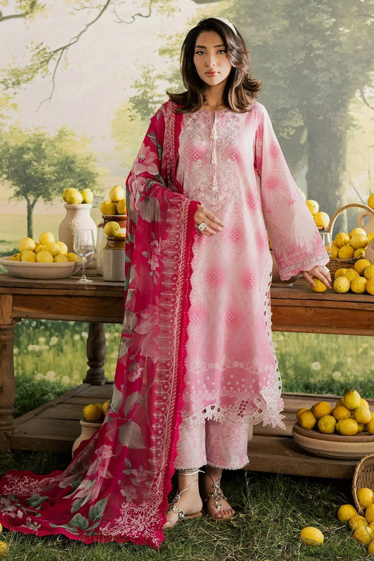 Nureh - Bloom Embroidered and Printed Lawn Collection Vol 2 - BL-13 - Unstitched
