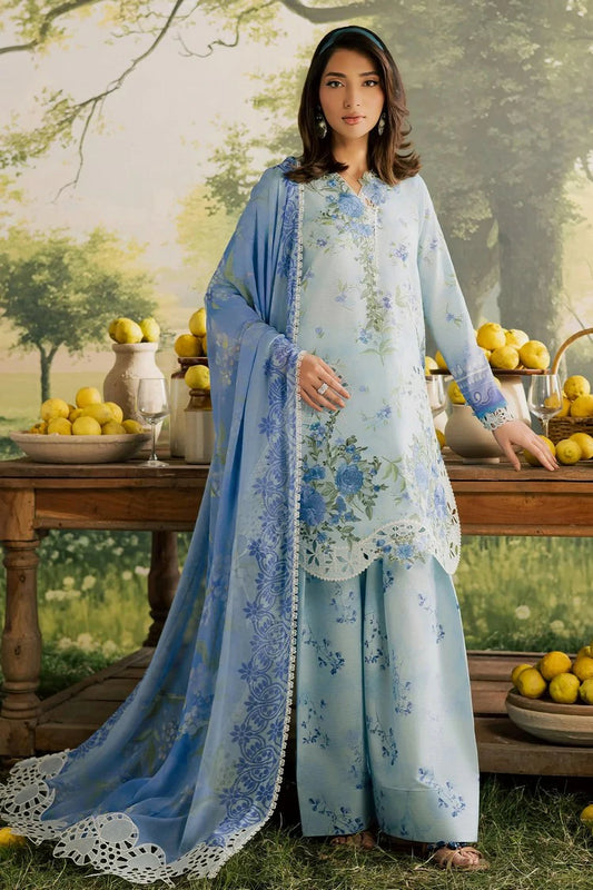 Nureh - Bloom Embroidered and Printed Lawn Collection Vol 2 - BL-14 - Unstitched