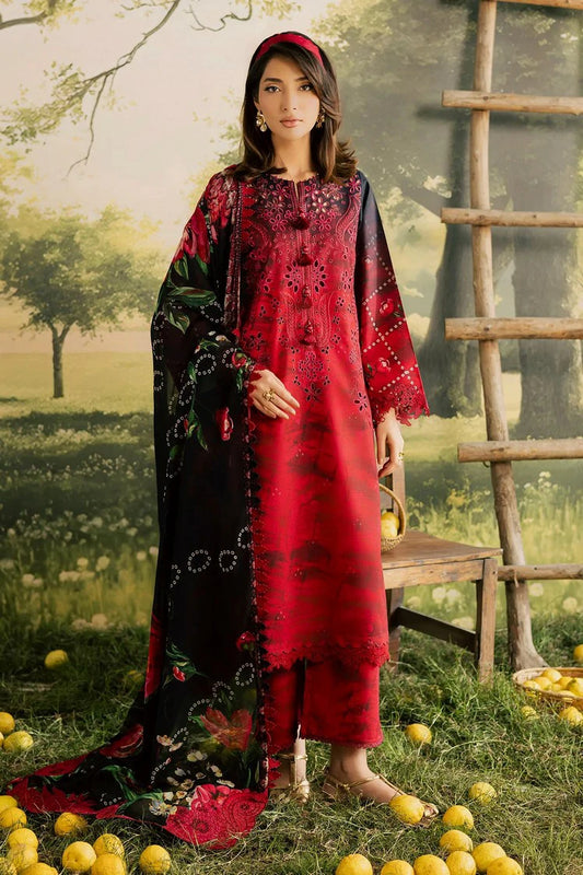 Nureh - Bloom Embroidered and Printed Lawn Collection Vol 2 - BL-15 - Unstitched