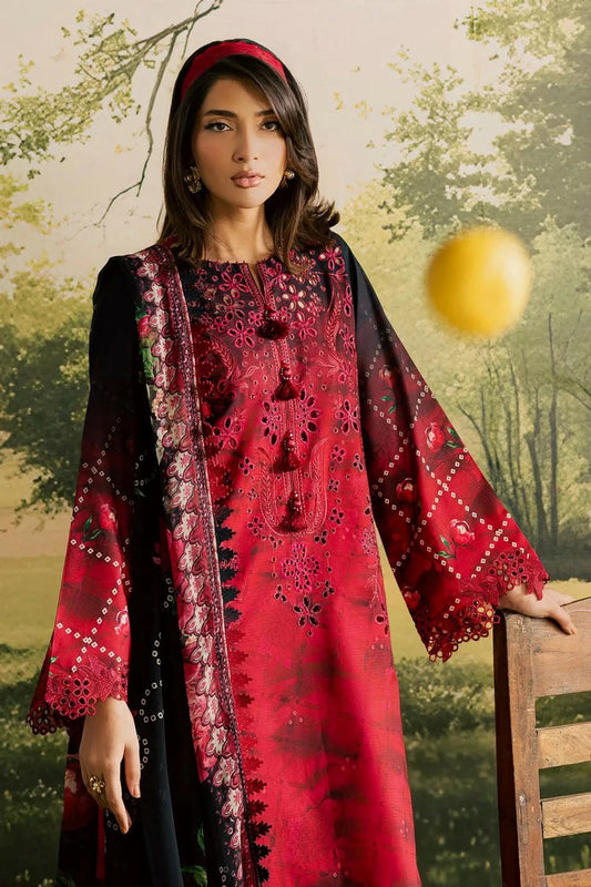 Nureh - Bloom Embroidered and Printed Lawn Collection Vol 2 - BL-15 - Unstitched
