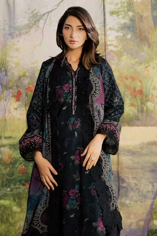 Nureh - Bloom Embroidered and Printed Lawn Collection Vol 2 - BL-18 - Unstitched