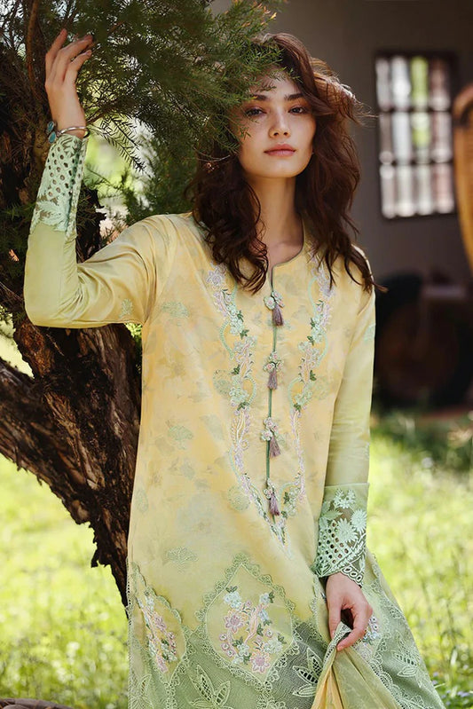 Mushq - Solace Ombre Chikankari - 10-Quiet Bloom - Unstitched